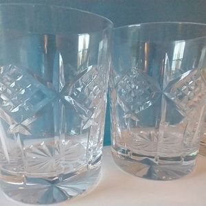 Waterford Crystal Double Old Fashion Scotch Whiskey Barware Glasses Set of 6
